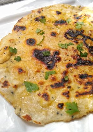 A picture of Garlic & Nigella Seed Flatbreads.