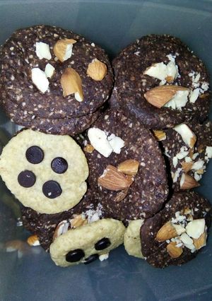 Foto resep Cookies chocolate chip and almond(happycall)