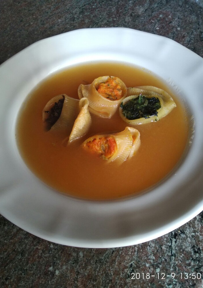 Una foto de Caldo de Navidad vegetariano