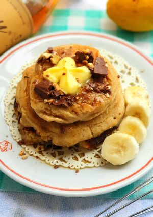 Foto resep Pancake pisang dan oats sehat