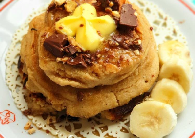 Langkah Mudah untuk Menyiapkan Pancake pisang dan oats sehat Anti Gagal