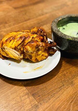 A picture of Air Fryer Lahori Charga Murg Chicken.