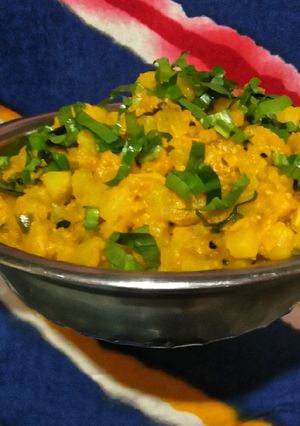 A picture of Raw Papaya Sabzi.