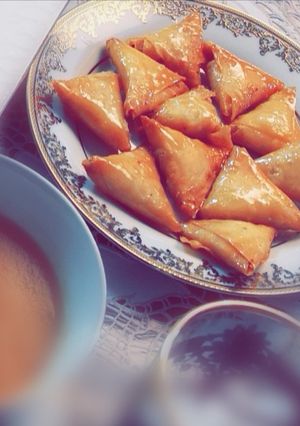 صورة لوصفة مثلثاث الجبنة