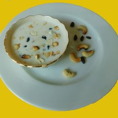 Sago kheer (Javarisi payasam in Tamil) A picture of Sago kheer (Javarisi payasam in Tamil).