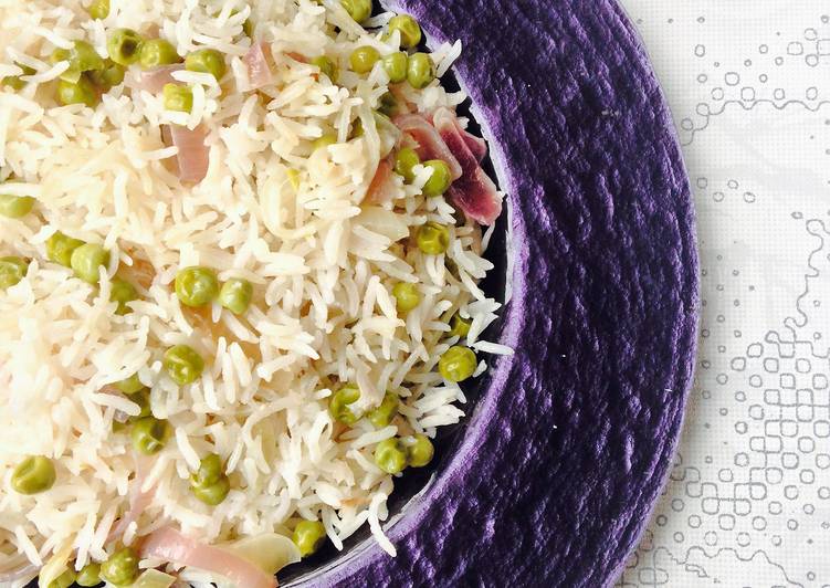 Steps to Make Perfect Peas &amp; Coconut Rice