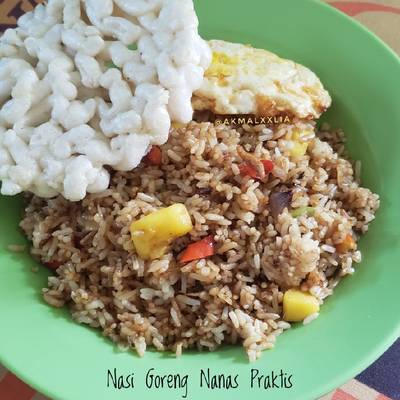 Resep Nasi Goreng Nanas Praktis Oleh Akmalxxlia Cookpad