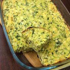 Crustless Baby Marrow Quiche A picture of Crustless Baby Marrow Quiche.