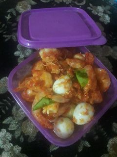 Foto resep Balado Udang Telur Puyuh