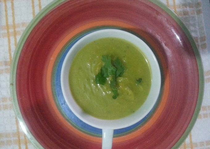 Cream of pea and Potato soup# author Marathon contest #