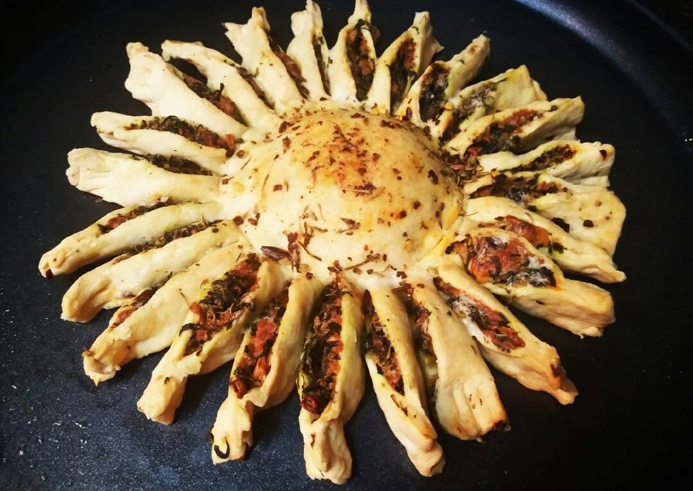 Methi sunflower pie
