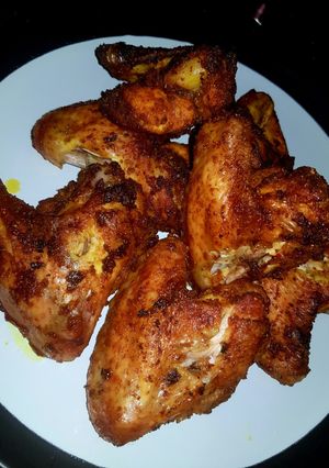 A picture of Madras curried wings spicey.