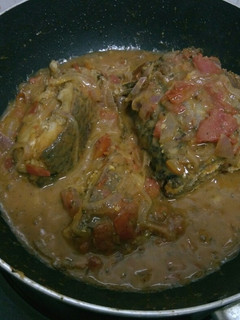 A picture of Fish stew.
