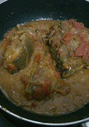 A picture of Fish stew.