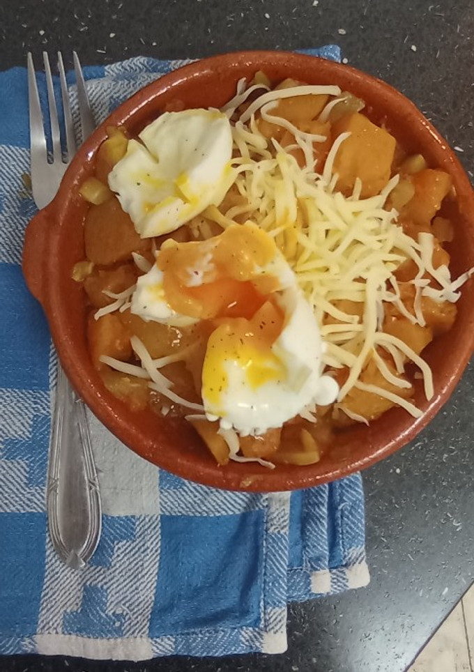 Una foto de Huevo con calabaza