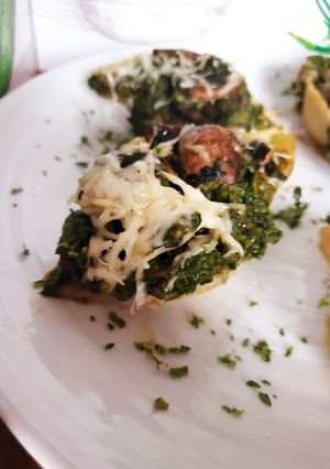 Une photo de Conchiglionis aux champignons 🍄 et aux épinards