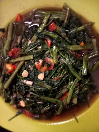 Bagaimana Membuat Cah kangkung simple, Sempurna
