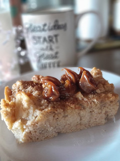 Una foto de Torta de manzana con avena
