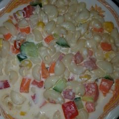 A picture of Macaroni milk salad.