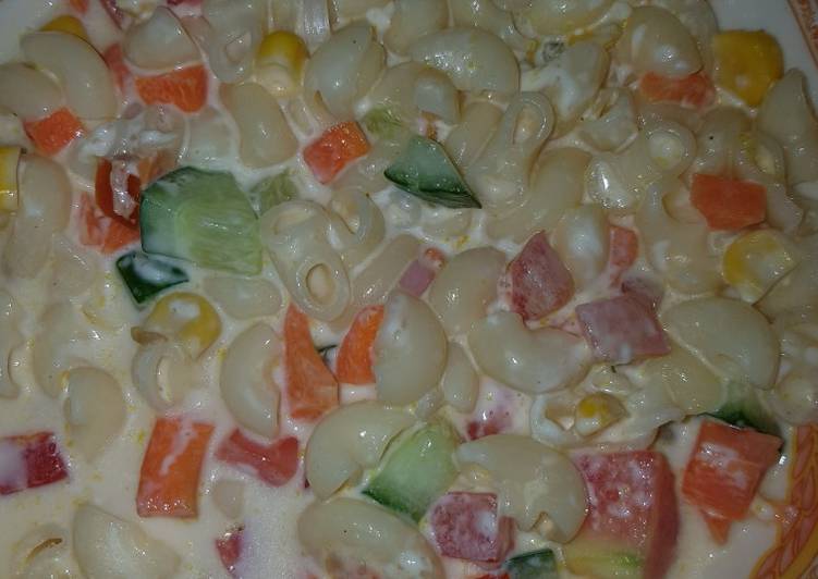 Macaroni milk salad