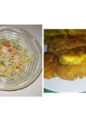 Foto resep Tumis toge dan dadar mie