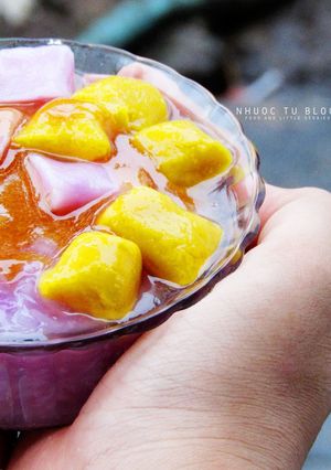 Hình của món TAIWANESE TARO BALL (Chè khoai dẻo).