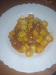 Una foto de Ñoquis de papas a la riojana