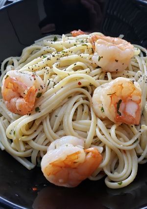 A picture of Shrimp Linguine.