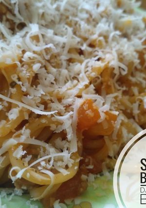 Foto resep Spaghetti bolognese daging qurban