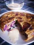 Tortilla de batata morada y alioli