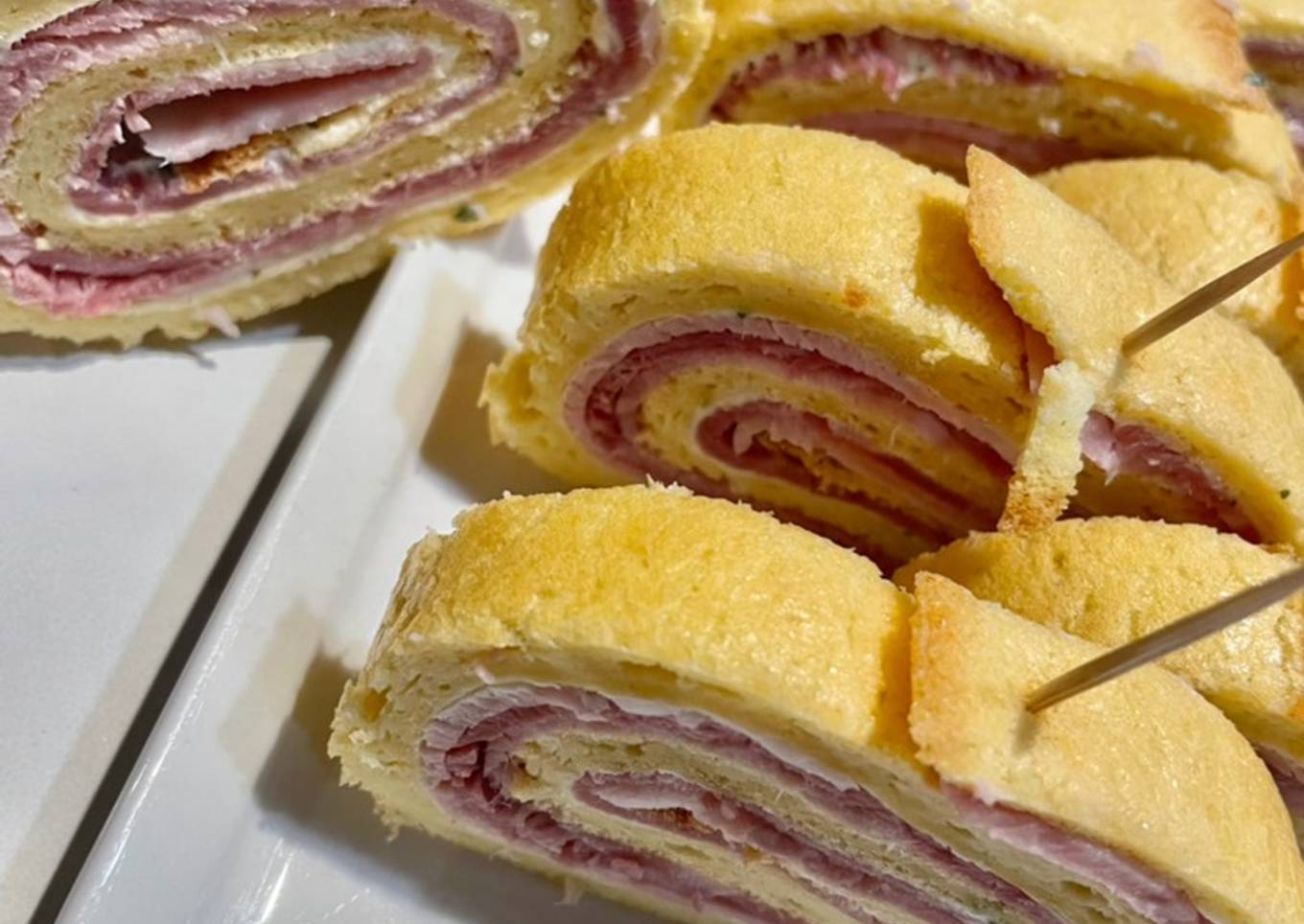 Roulé apéro jambon/tartare