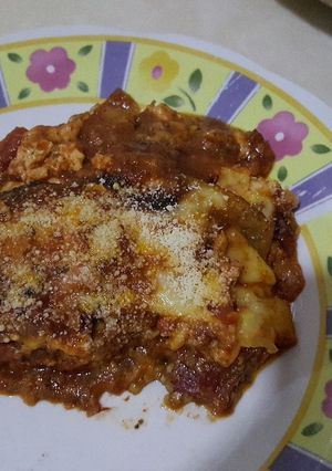 Una foto de Berenjenas a la parmesana