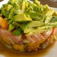 Tártara de Salmón con mango y mandarina al estilo Sonorense