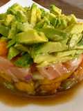 Tártara de Salmón con mango y mandarina al estilo Sonorense