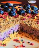 Tarta de arándanos y frutos secos