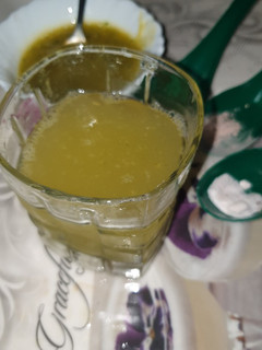 A picture of Raw mango juice(keri ka sharbat).