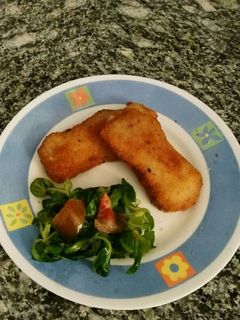 Una foto de Libros de lomo rellenos de queso y beicon