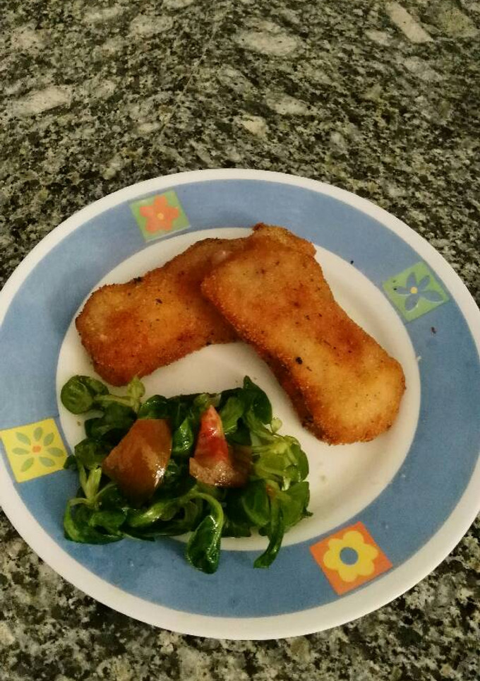 Una foto de Libros de lomo rellenos de queso y beicon