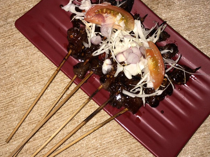 Ternyata ini loh! Cara mudah membuat Sate Daging sapi 🍢🍡 hidangan Lebaran  sempurna