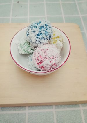 Foto resep Klepon warna warni