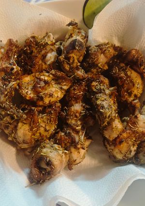 Una foto de Pollo al ajillo con cecofry (airfryer)