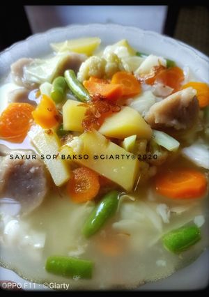Foto resep Sayur Sop Bakso