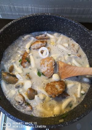 海鲜汤风味煮 的食譜成品照片