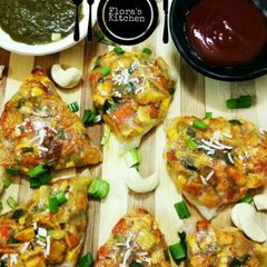 A picture of Vegetable paneer rice samosa.