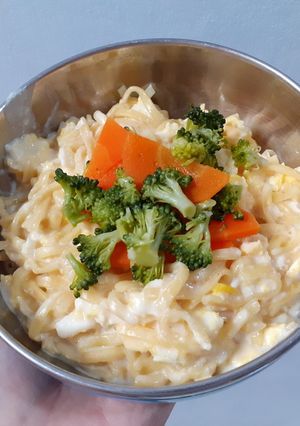 Foto resep Spaghetti Carbonara Mpasi