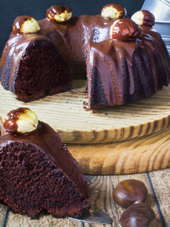 Foto principal de Bundt cake de castañas y chocolate