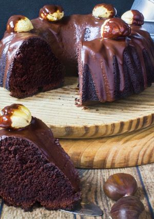 Foto principal de Bundt cake de castañas y chocolate