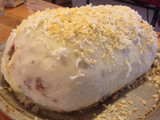 Arrollado de papas relleno con carne, jamón, queso y huevos