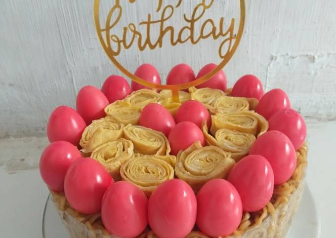 Mie Birthday Cake - cookandrecipe.com