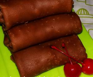 Mudah Cepat Memasak Dadar Gulung Cokelat Isi Pisang Mentega Nikmat Lezat